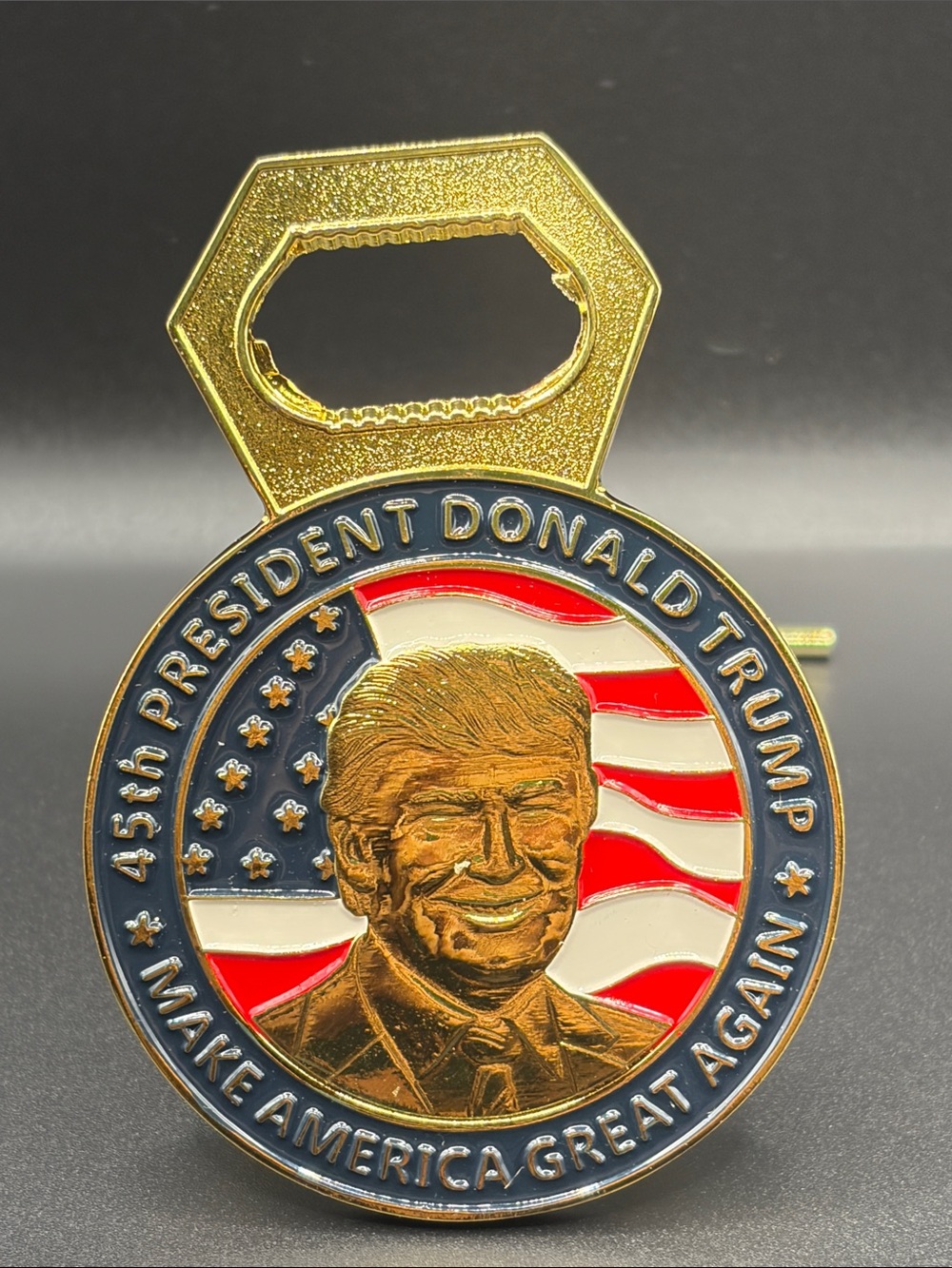 Donal Trump magnetic metal bottle Opener